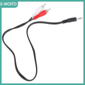 【E-WOITD】 Cáp chuyển đổi loa âm thanh ohono âm thanh nổi đầu đực Giắc cắm mini 3.5mm sang 2 RCA