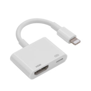 Bộ chuyển đổi iPhone sang HDMI Máy chiếu Màn hình TV có âm thanh - Bộ chuyển đổi Apple sang HDMI Full HD 4K