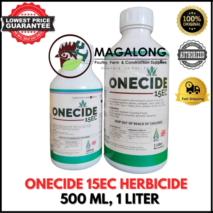 ONECIDE 15EC HERBICIDE | FLUAZIFOP-P-BUTYL - 500 ML, 1 LITER | Lazada PH