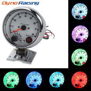 Car modification analog tachometer 7 Background lighting  0~8000RPM Applicable 4/6/8 Cylinder engine