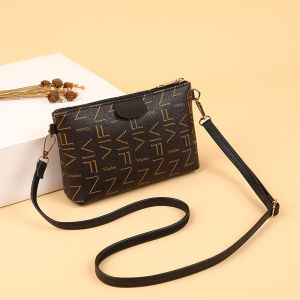 Womens Messenger Bag - Single Zipper Small Square Coin Purse Mobile Phone Bag