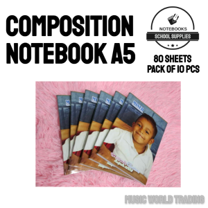 Composition Notebooks A5 ( PACK OF 10 PCS ) Plus 1 Free Notebook