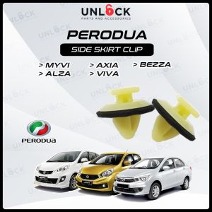 Original Perodua Myvi Lagi Best/Alza/Viva/Axia/Bezza Side Skirt Clip 5.0 Automobile Car Accessories Aksesori Kereta