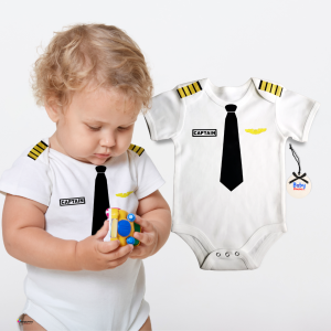 Pilot Baby Onesie 0–12M Cotton Bodysuit Outfit for Newborn Boy & Girl | Career Monthly Baby Clothes | Baby Onesies PH