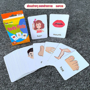 SWEETYBAYI Flash Card การ์ดคำศัพท์เพื่อการเรียนรู้ เสริมสร้างพัฒนาการเด็ก