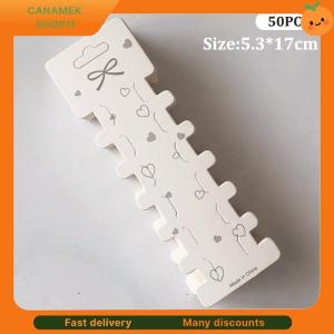 ❣️❣️❣️ 50PCS Hairpin Long Paper Card Hairband Display Card For DIY Hair Jewelry Packing Hair Clip Hairband Bracelet Retail Price Tag