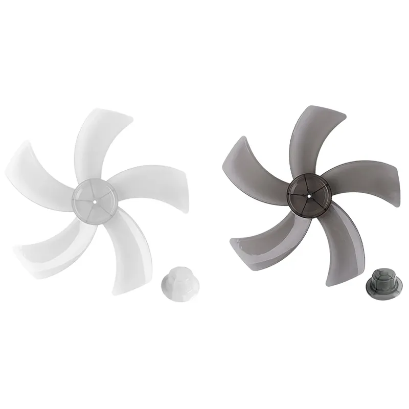 Fan Blade 12 Transparent White/Black Plastic Fan Blade for Standing Pedestal Floor Wall/Table Fanner Noise Reduction - 15