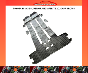 TOYOTA HI-ACE SUPER GRANDIA/ELITE 2020-UP 4ROWS PRO Car Mat (HIPPO TECHMAT) QR8242256
