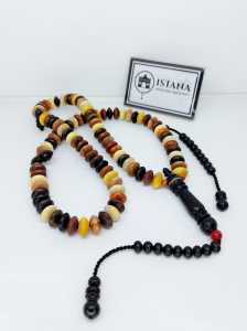 tasbih kayu bertuah kombinasi kayu langkah butiran pipi