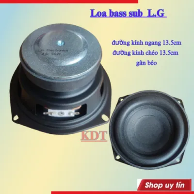 Loa bass sub LG gân béo đường kính ngang 13.5cm công suất 100w lắp loa ô tô mạch 12v 24v