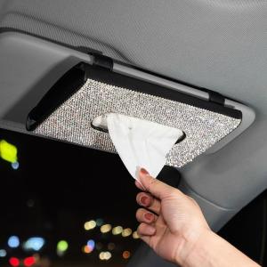Tempat Tisu Sunroof Mobil Klip Tissue Gantung Berlian