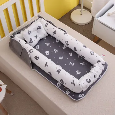 Easyhome.sg | Foldable Baby Bed Portable Newborn Cot | Baby Lounger Nest Sleeping Carry Bag | Infant Crib Travel Bed