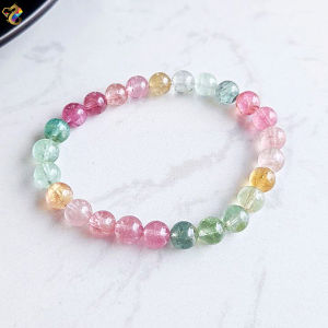 Graduation Grade Macaron Candy Rainbow Tourmaline Bracelet