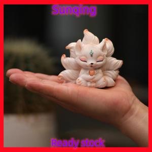 SQ Stationery [Flash Sale] Bức tượng nhỏ hình Cáo Chín Đuôi dễ thương bức tượng phòng ngủ để bàn đồ trang trí đồ trang trí nhà thẩm mỹ nghệ thuật sinh học