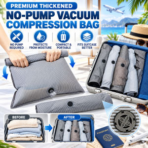 Thickened Vacuum Storage Bag Large Capacity Hand Roll Compression Bag Pump Free Clothes Storage Space Saving Home Organization
