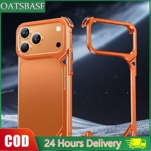 OATSBASF โลหะเรียบง่ายกรณีโทรศัพท์กันชนเปลือกโทรศัพท์สำหรับไอโฟน17โปรสูงสุด/17โปร