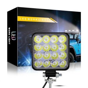 Đèn Pha Siêu Sáng 12V 48W Đèn Trợ Sáng Cho Xe Máy Xe Ô tô Chiếu Sương Mù Chống Nước