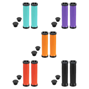 Mountain Bike Handlebar Grips Double Locks on Bicycles Handlebar Grip Nonslip Bilateral Locks Cycling Handle Grips