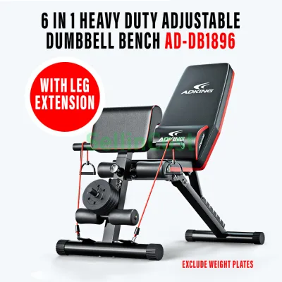 SellinCost 6in1 Dumbbell Bench 2YR Warranty Sit Up Roman FOLDABLE Adjustable Dumbbell Chair Incline Flat Decline Bangku Latihan Gym Fitness Workout Exercise Bench Weight Lifting Training Equipment Kerusi Dumbbell DB1896 RDB193 ICDB 1800 2800P WPP495 哑铃凳