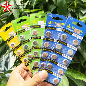 Vỉ 10 Viên pin TIANQIU LR44 LR1130 LR41 AG13 AG10 AG3 giá siêu rẻ.
