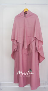 (Free Cadar) Couple Set Gamis Syari Ria Ricis bahan crepe premium