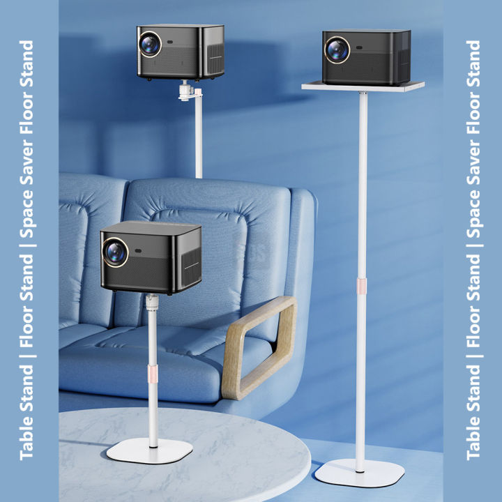 iDS Pearl White Projector Stand Table Stand Floor Stand Tray Placement