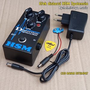 Efek gitar distorsi X plus Adaptor suara mantap