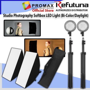 Refutuna Studio videography Video Photography Softbox LED Light Kit 120W Temperature 2700K/5500K Original Malaysia