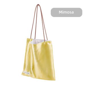DGAZ Silk Shoulder Bag Lazy Design Style Women Totebag Large Capacity Commuter Hobo Bag