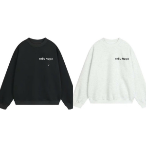 [Hàng Thêu Nỉ 2 DA] Áo Sweater Nam Nữ Hình Thêu Ngựa Chất Nỉ 2 DA Phong Cách Hàn Quốc Mặc Thoải Mái Giữ Nhiệt Tốt