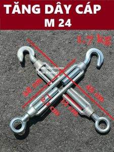 Tăng dây cáp thép mạ M24 24 MM