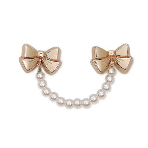 Metal shoes charm cross charms Shoe Buckle Hole Shoe Accessories Pearl Mushroom Chain Fashion Shoes Accessories