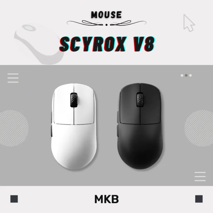 Scyrox V8 Wireless Dual-Mode Connection Gaming Mouse PAW3950
