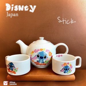 [Disney Japan 100% New] Full Bộ Bình Trà + Tách Nhân Vật Stick