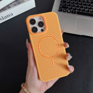 Simple solid color PC cooling adsorbable hard case for iPhone 12 13 14 15 16 Pro Max Plus casing Anti drop adsorbable cover for iPhone16Promax case