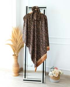 KAFTAN ASIMETRIS SATIN DRESS BAJU LEBARAN KAFTAN WANITA  DRESS MODERN KAFTAN BATIK KONDANGAN OVERSIZE BIGSIZE KAFTAN PREMIUM BUSUI FRIENDLY BATIK MODERN