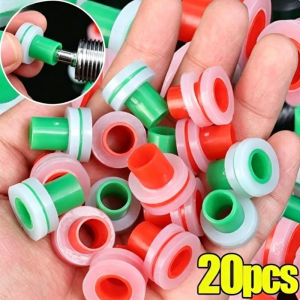 20pcs Leak-Proof Faucet Seal Washer Gasket Pipe Thread Sealing Plug End Cap Water Pipe Fitting Connector for Plumbing Repair