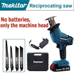 Mekitor reciprocating saw cordless reciprocating saw cutting machine for woodworking gardenwith battery 4 pcs Saw Blades reciprocating saw Cordless Saw