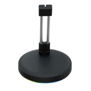 Mouse Cable Clip Holder Featuring Dynamic Color Illumination And Weighted Slip Proof Base Design For Esports Setups