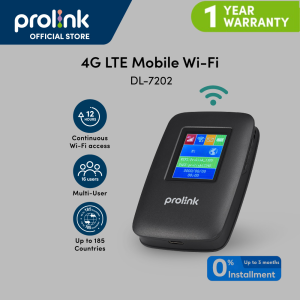 Prolink Pocket Wifi  DL-7202 4G LTE  can connect 16 users | Openline | Any sim Pocket Wifi | 3100 mAH MiFi