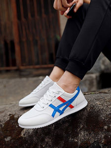 COD Mens casual shoesFour seasons new mens Trendy low top little white shoes mens lace-up shoes