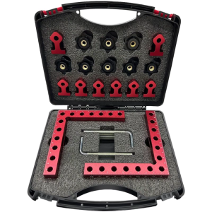 Strong 12pc Metal Right Corner Brackets Woodworking Alignment Set For Furniture Building And DIY