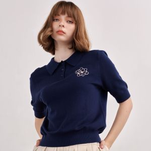 PIMNATTA Seren Top เสื้อไหมพรมเนื้อผ้าพรีเมี่ยม พร้อมปักลายดอกไม้ซิกเนเจอร์