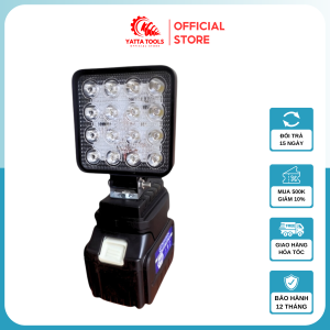 Đèn pin led dùng chung pin MAKITA 18v thiết kế bi cầu chiếu xa