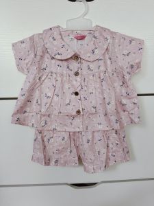 VNR BM1003 Anabel Setelan Celana Pendek Bayi & Anak Perempuan 1-2 Tahun