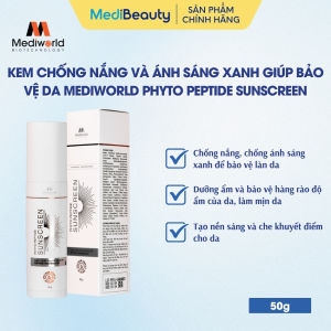 Kem chống nắng và ánh sáng xanh bảo vệ da Mediworld Phyto Peptide SunScreen