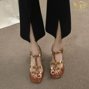 Katerina Fashion Unique High Heels Sandals For Women Adjustment Strap #K-23-7