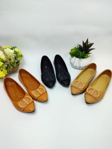 NASRU flat shoes wanita soll karet motif DD pentopel pansus - NGH02