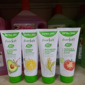 Eversoft Pencuci Muka/ Cleasing Foam 195g/unit (Mfg June 2023 except rice water Feb 2022)