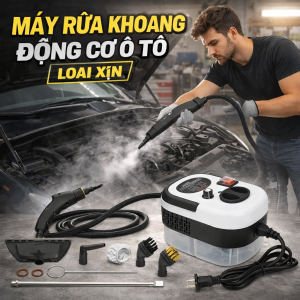 Máy Làm Sạch Hơi Nước Đa Năng – Rửa Khoang Động Cơ Điều Hòa Cửa Kính Hiệu Quả